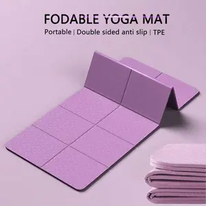180x80cm Foldable Yoga Mat, Thickened Wide Non-Slip Fitness Pad, Suitable for Yoga, Jump Rope, Sit Ups, Dance, Nap Support