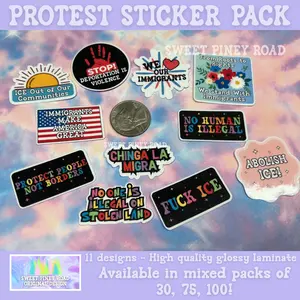 Immigration Protest Sticker Bundle – F*ck ICE / Chinga La Migra