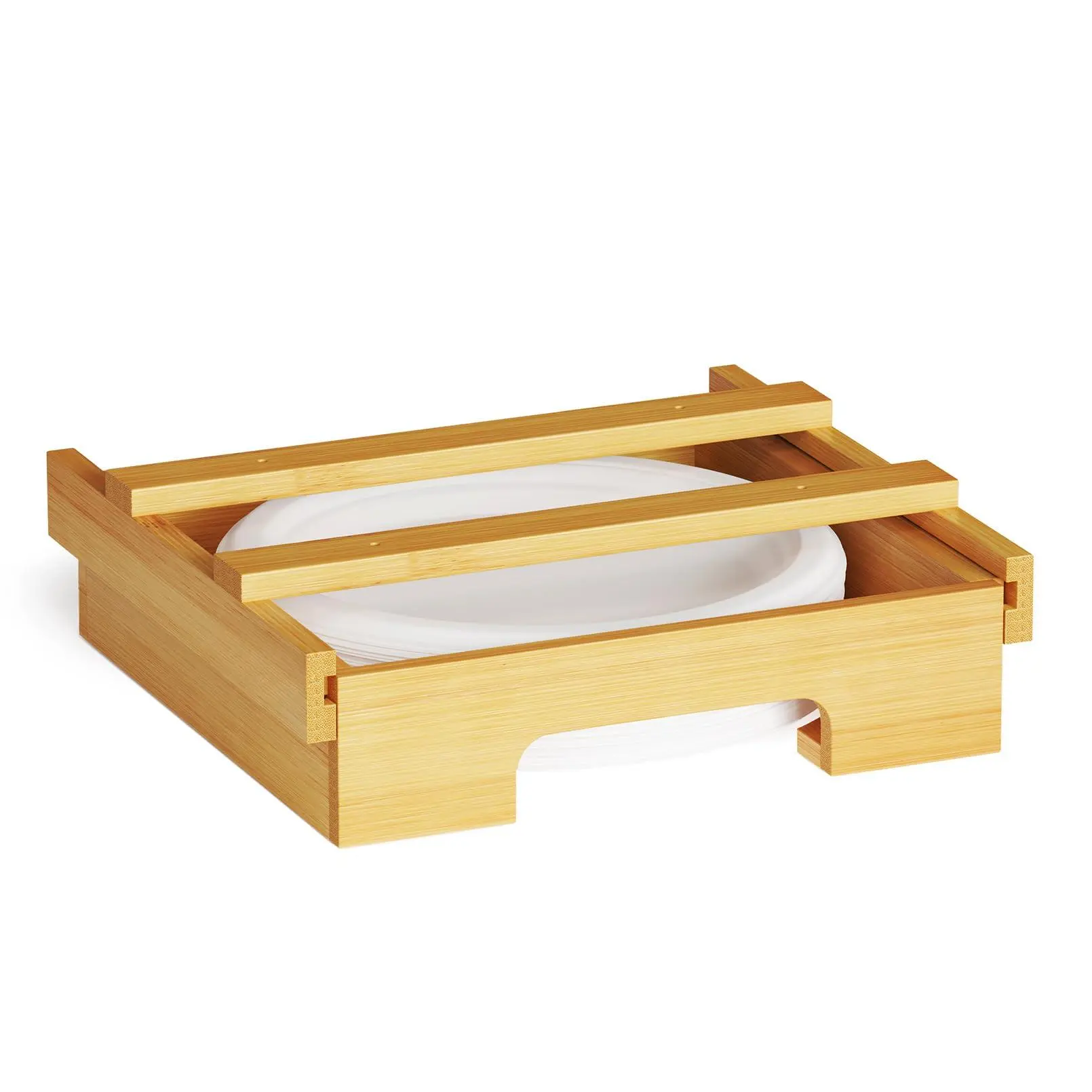 10-inch Paper Plate Dispenser (need 11.3 Inches Deep Cabinet Space) Under Plates Holder  Kitchen Vertical Dipensers