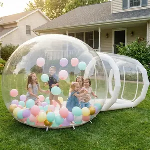 3M/10FT Inflatable Bubble Tent House Commercial Grade Clear PVC Dome Tent with Blower for Kids Party Outdoor Camping Backyard Stargazing Event Decorations