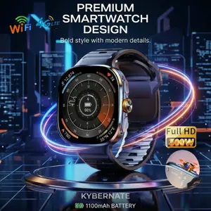 M99 Android Smartwatch 4G Nano SIM, 4GB RAM 64GB ROM, 2.16'' AMOLED Display, GPS NFC, Rotating Camera