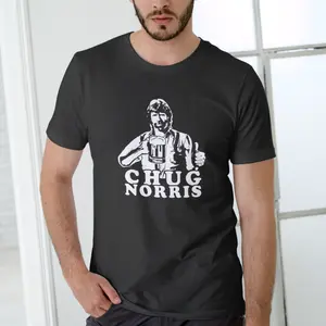 CHUG NORRIS Drinking Chuck Norris Shirt, Unisex Cotton