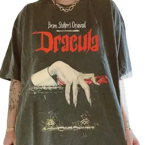Bram Stoker's Original Dracula Shirt, Cotton Unisex T-Shirt, Crew Neck, Size S- 4XL, Menswear Top, Womenswear Top Underwear Streetwear A7H