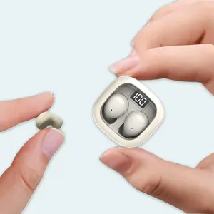 Smallest Invisible Mini Wireless Bluetooth Earbuds, Low Profile Micro Discreet IPX5 Waterproof for Small Ear Canals Work Sleep