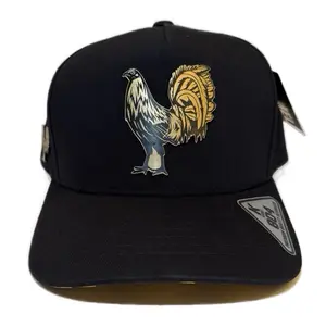 Gallo Fino Cap - Black Hat with Gold Rooster Embroidery by Nuevo Imperio
