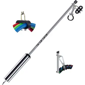 40' Swivel Pogo Stick for Semi  & Air  Line, Heavy Duty Stainless Steel with Clamp, 3 Hole Clamp, Lock Screw