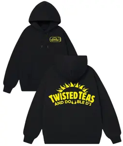 Twisted Teas And Double D's Graphic Hoodie, Funny Drinking Meme Hoodie, Party Streetwear, Unisex Menswear Womenswear Hoodie, Viral Humor Fashion