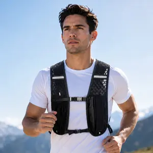 Unisex Lightweight Activewear Sports Vest Hydropack - Multifunctional, Portable Storage Hydration Backpack for Trail Running, Hiking Outdoor Fitness Equipment