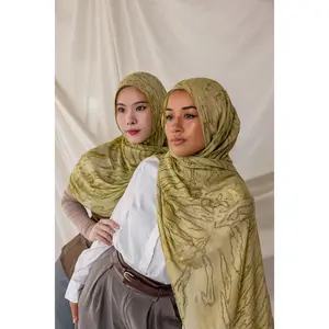 VELA Olive Dunes Print Modal Hijab