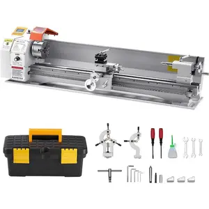 VEVOR High-quality Metal Lathe, 8x 16 in, 550W Benchtop Lathe Machine, 0-2500 RPM Variable Speed, with 0.0003 in Spindle Accuracy Metal Gear, for Precision Parts Thread Soft Metals WoodVEVOR Super Brand Day
