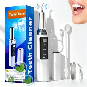 XINGLONGM Dental calculus remover, tartar remover, Cleansing, Cleanser, rechargeable teeth cleaning kit, equipped with LED  and 5 adjustable modes of tartar remover, cleaning and oral care tools, Father's Day gift, teeth whitening tool dental  cleaner tik