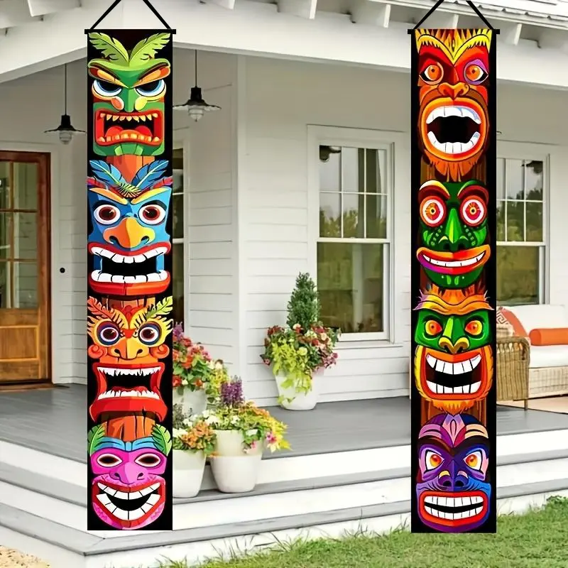 Hawaiian Party Decorations, Aloha Beach Theme Banner Set, Party Decorations Banners, Decorative Banner, Perfect for Event Props, Summer Celebrations & Tropical Events, Durable Outdoor Use
