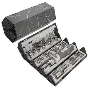 33-in-1 Hex Ratchet Screwdriver Set with S2 Bits, Ergonomic Handle, Socket Wrench & Insulated Tester Function,  Precision Repair Tool Kit for Electronics, Phone, Laptop, Bicycle, Furniture and DIY Gifts