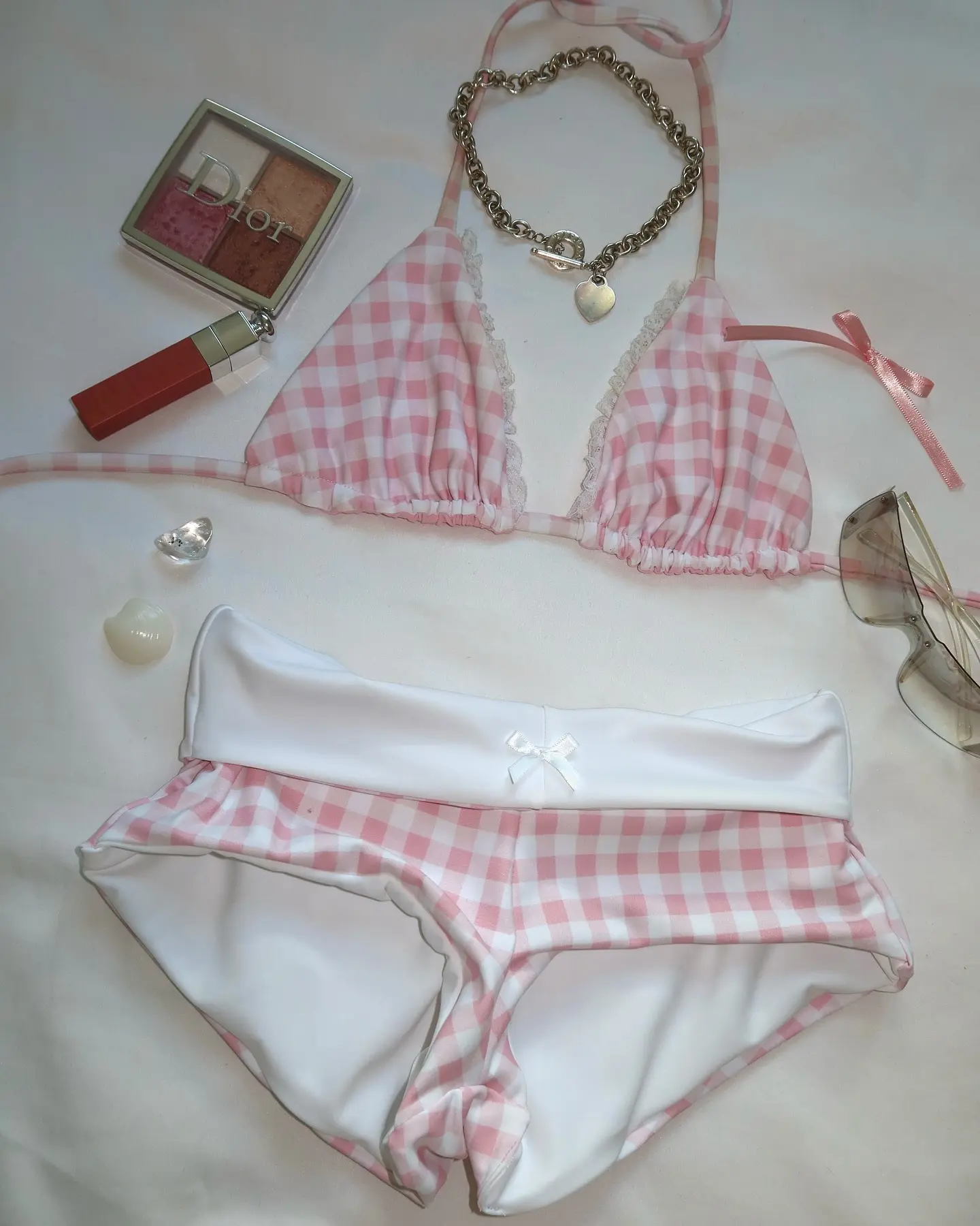 Women's 2 Piece Bikini Set Fashion Halter Neck Swimsuit with Shorts Summer Two Piece Bathing Suit Stretchy Quick-Drying Fabric Multi-Color Chic