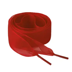 BLISSFUL STEP 2 Pairs Flat Snow Yarn Shoelaces 2.5cm Wide Transparent Shoe Laces for Sneakers