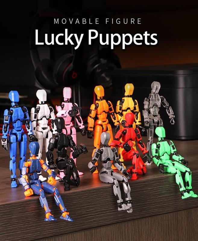 Assembly Completed One Piece Titan 13 Action Figure Lucky Robot Toys 3D Printed Multi-Jointed NECA Anime Dummy T13 Action Figures Stick Bots Stop Motion Figures