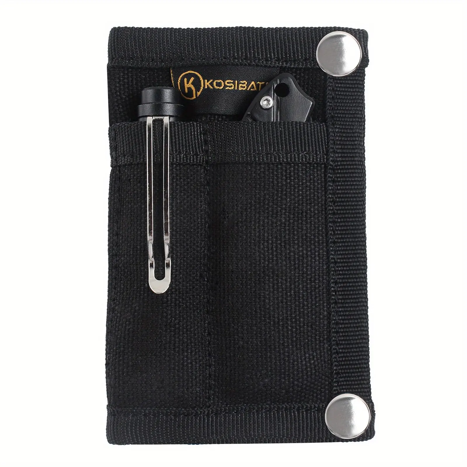Slim EDC Tool Pouch with Convenient Tool Pockets for Men - Organize Cards, Knives, Flashlights, and Pens with Ease Tool Bag Organizer