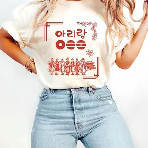 Arirang World Tour T-Shirt, K-Pop Hanbok Culture fan Graphic Tee Concert Fan Shirt, Friend Gift X8R