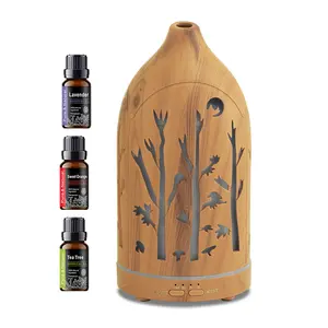 Hollow-Out Aromatherapy Diffuser  7 LED Mood Lights, 3 Premium Oils, Silent & Safe Operation