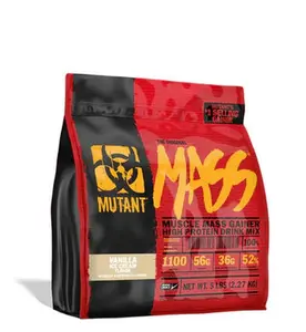 Mutant Mass High-Calorie Supplement with Protein, Carbohydrate, and Healthy Fats for Active Lifestyles and Muscle Growth - Fitness