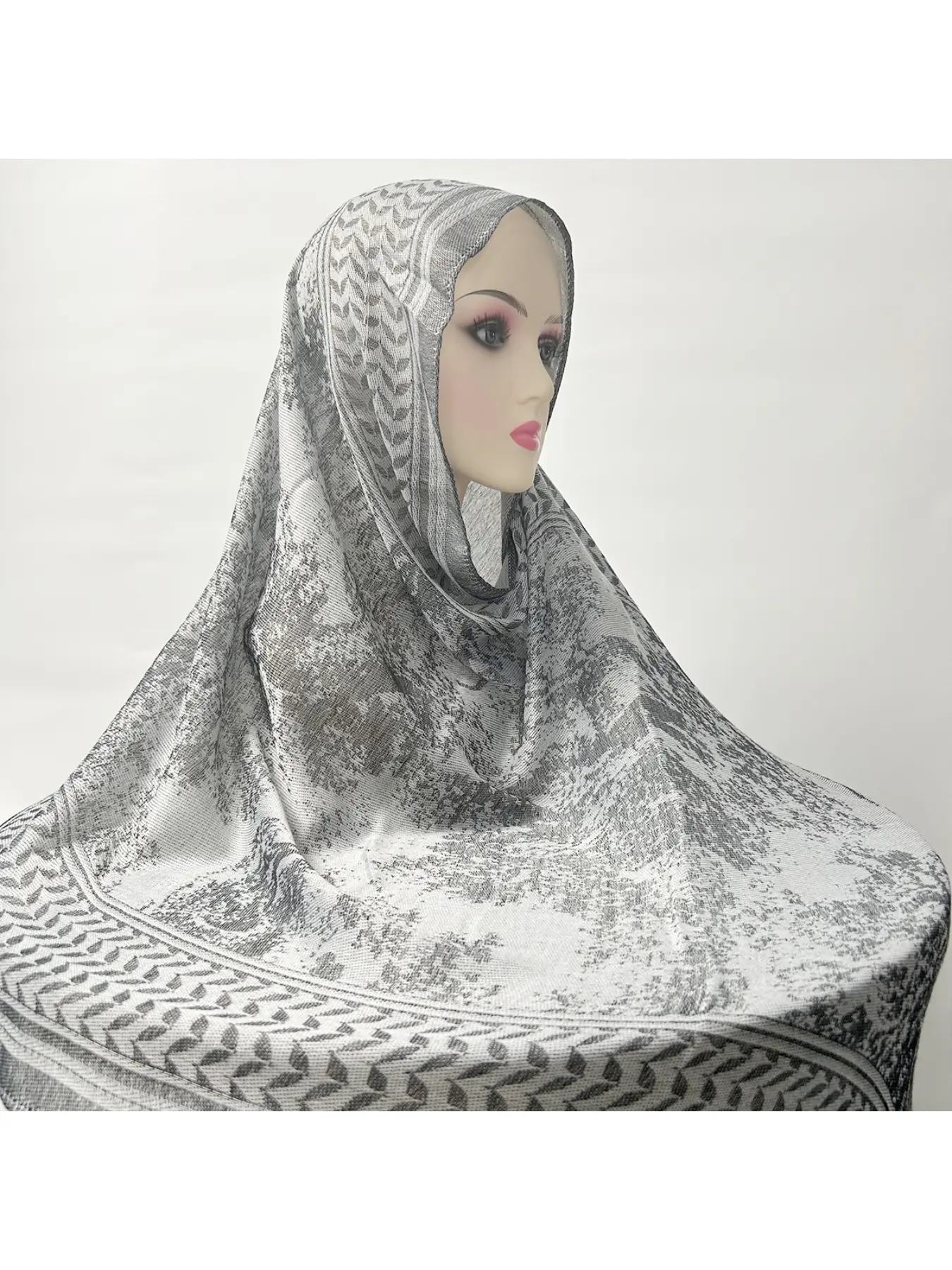 New jacquard ink wash Arab headscarf Middle East Dubai hot-selling scarf Palestinian headscarf Hijabs