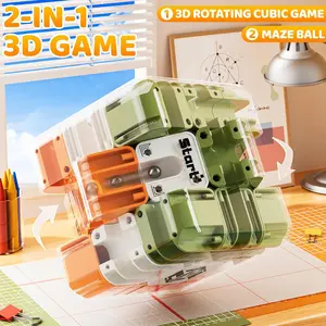 3D Ball Maze Cube Puzzle Parent-Child Battle Game,for Logical Thinking Training Stress Relief and Brain Teaser Toy