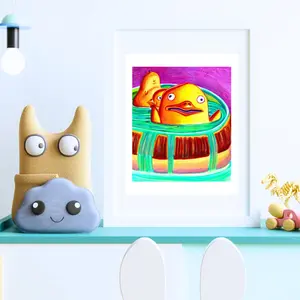Spa Duck Art Print Artwork Decoration Wall