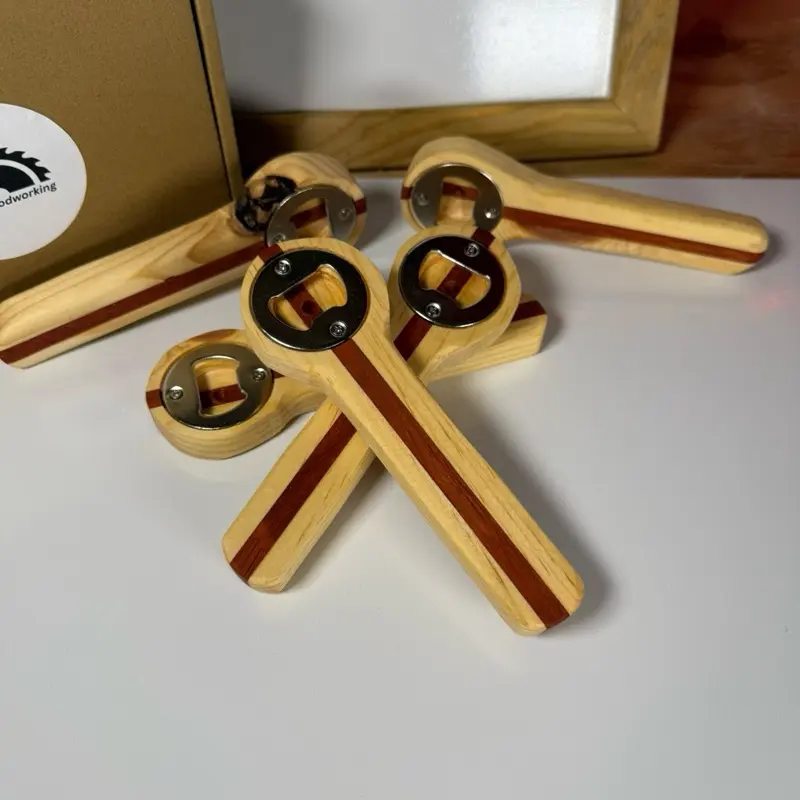 Personalized Wooden Bottle Opener – Pocket Beer Opener, Groomsmen Gift, Unique Gift for Him, Bar Decor