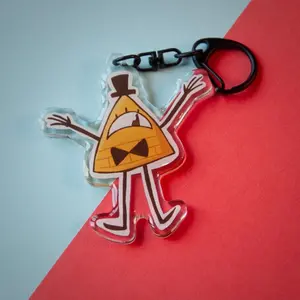 Bill Cipher Acrylic Keychain - Gravity Falls