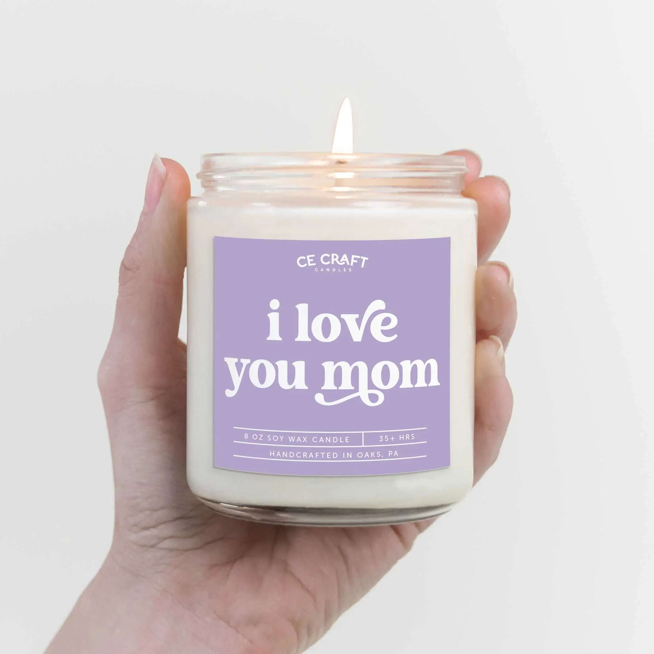I Love You Mom Candle - Mother's Day Gift