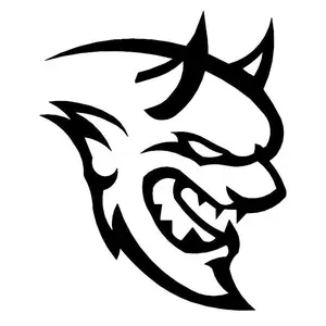 2x Demon Vinyl Decal / Sticker for Dodge Charger Challenger Hellcat SRT TRX Logo