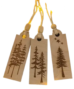 3 Different tree style Ornament