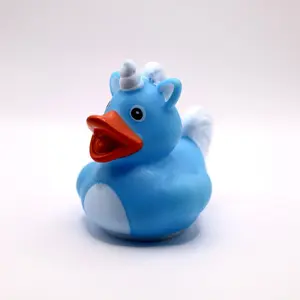 Blue Unicorn Rubber Duck - Dashboard Ornament