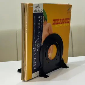 Vinyl Record Storage Rack, Lp Display Stand, Desktop Organizer, Vertical Holder for 12 Inch 10 Inch 7 Inch Cds, CD DVD Mixed Rack