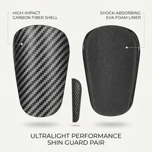 2 Pairs Mini Soccer Shin Guards – Lightweight Football Shin Pads, 3.15x2.16in Compact Protective Gear for Youth & Adults, Ideal for Training, Indoor & Professional Soccer giant ball