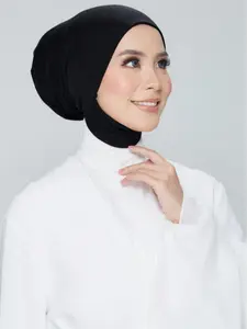 Women's Milk Silk Inner Cap Hijab, Soft High Elasticity Full Coverage Neck Scarf, Muslim Daily Wear Modesty Turban, Sleep Hat