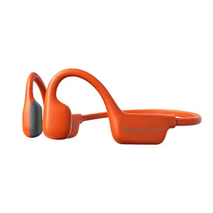 AKKHOO New Bone Conduction Sport Headphones - Fitness Open Earbuds, Open Ear Headset, Bluetooth, Multi-Platform, No-Tangle, Wireless, Sweat-Resistant, Secure Comfortable Fit (Black)