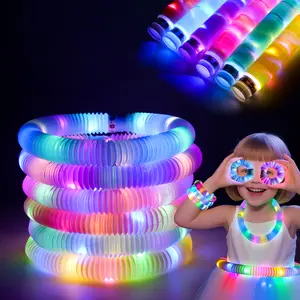 Glow Stick Glow Stress Relief Marble Tube 6-Piece Set, Glow-in-the-Dark Party Supplies, Stress Relief Sensory Toys, Glow Stick Party Set, Halloween Party Gifts, Fluorescent Decorations, Suitable for Halloween Use