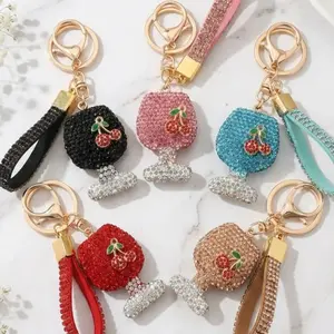 Cherry Keychain Bag Charm, Back-To-School Mother's Day Gift, Student Backpack Accessory, Car Key Chain, Cute Pendant, Couple Gift, Valentine's Surprise
