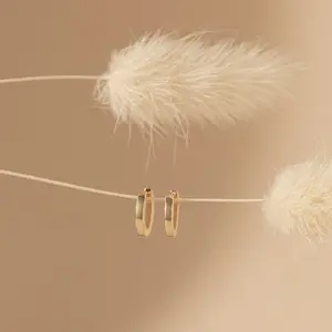 Editor Huggies by Caitlyn Minimalist - Dainty Huggie Hoop Earrings in 18K Gold & Sterling Silver - Everyday Earrings for Women - Minimalist Jewelry - Gift for Her