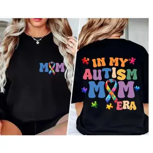 Autism Mom Era Sweatshirt Autism Awareness TShirt Puzzle Mama Autism TShirt Mom TShirt