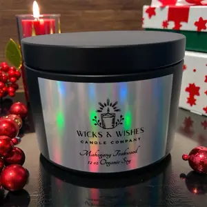 Mahogany Teakwood 12 oz Organic Soy