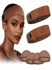2 Pack Wig Grip Band, Velvet Wig Grips, Adjustable Headband, Stay Put No Slip, Edge Saver, Comfortable Fit, Secure Hold, Hair Accessories