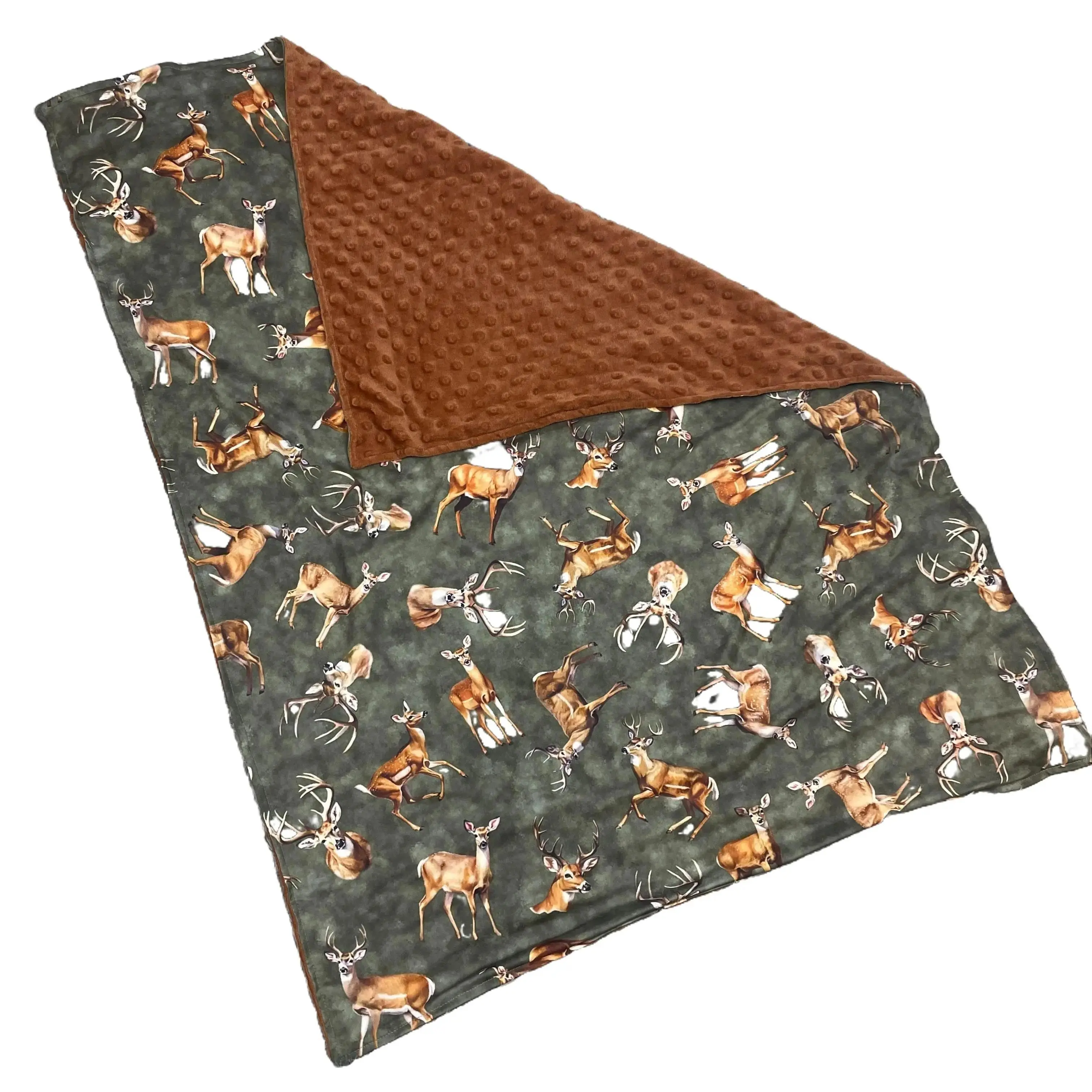 Newborn baby blanket deer hunting blanket outdoor travel blanket minky blanket Newborn baby blanket deer hunting blanket outdoor travel blanket minky blanket