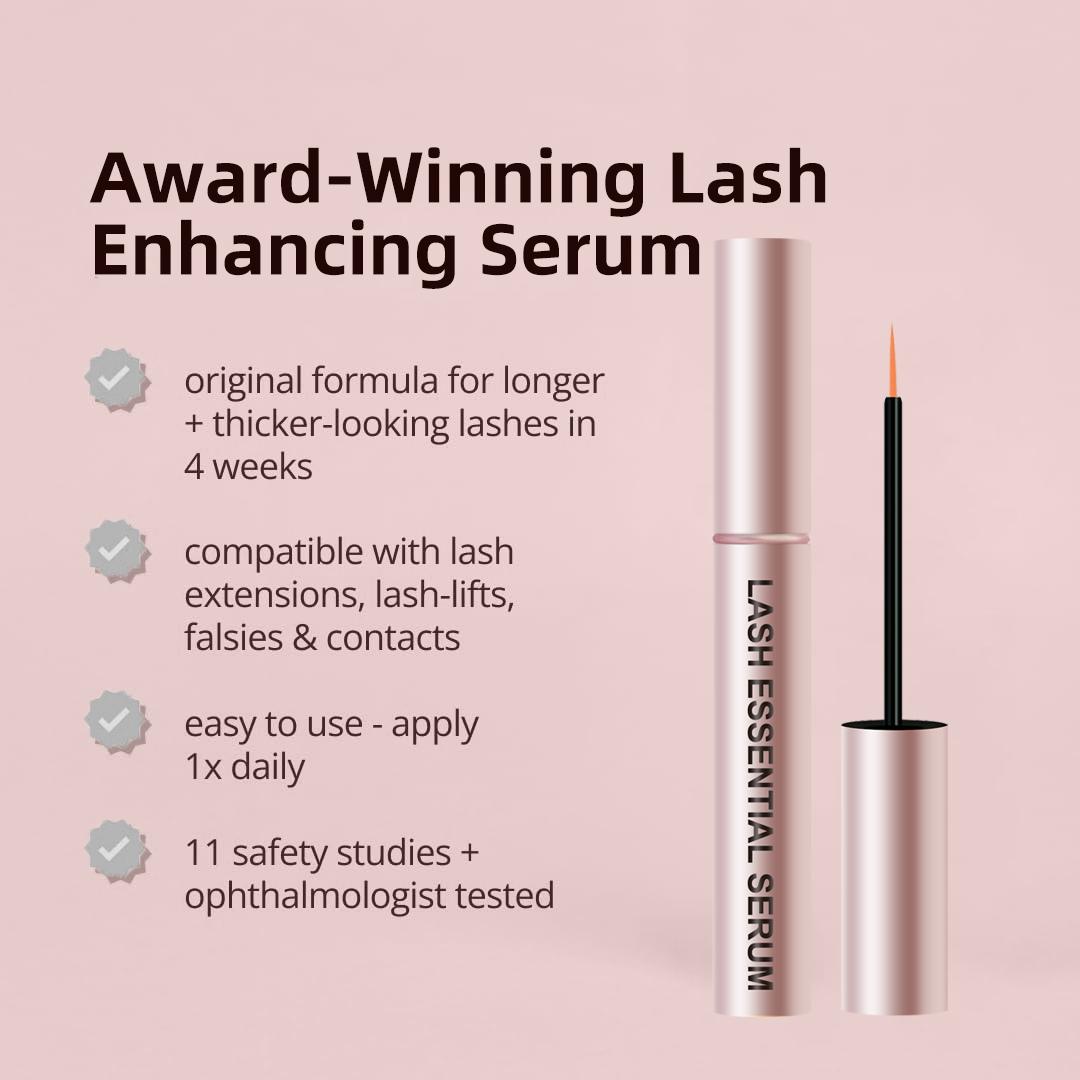 Eyelash Enhancing Serum with Powerful Peptides & Plant Botanicals for Thinning Lashes 3ML Makeup Cosmetic