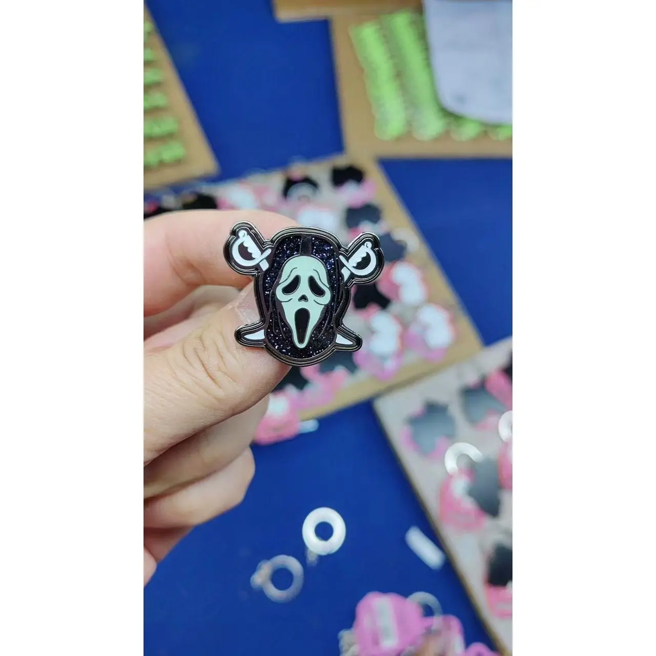 Scream Raider Enamel Pin + Glow (Black)