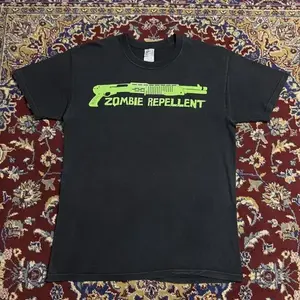 2000s Resident Evil Zombie Repellent Video Game Promo Graphic T-Shirt