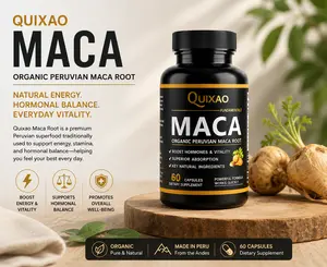 Quixao Maca Root Capsules Daily Wellness Capsules with Boswellia, Collagen Type II & Hyaluronic Blend – 60 Capsules