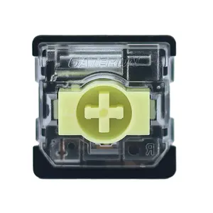 GATERON KS-33 Low Profile Banana Keyboard Switches, Tactile 65gf 3 Pin RGB LED Factory Pre-lubed for MX Mechanical Keyboard (35PCS)