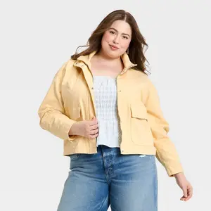 Women's Utility Fashion Jacket - Universal Thread Yellow 3X